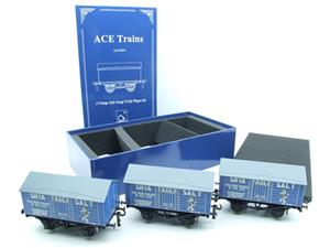 Ace Trains O Gauge G6 SV7 Private Owner "Sifta Salt" Wagons x3 Set 7 Bxd image 2