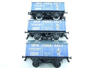 Ace Trains O Gauge G6 SV7 Private Owner "Sifta Salt" Wagons x3 Set 7 Bxd image 4