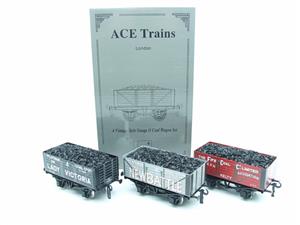 Ace Trains O Gauge G/5 WS7 Private Owner "Scottish A Set" Coal Wagons x3 Set 7 Bxd image 2