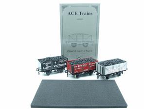 Ace Trains O Gauge G/5 WS7 Private Owner "Scottish A Set" Coal Wagons x3 Set 7 Bxd image 6