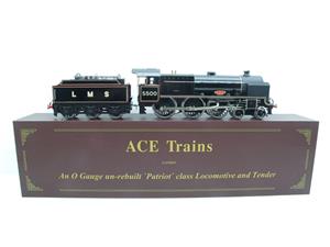 Ace Trains O Gauge, Post War LMS Gloss Lined Black, Patriot Class 4-6-0 Loco  an - Patriot R/N: 5500 image 2