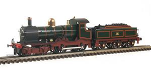 E/30-A1 "Duke" Class GWR 4-4-0 Loco & DEAN Tender Lined Green & Indian Red Curved Frame Brass Dome image 6