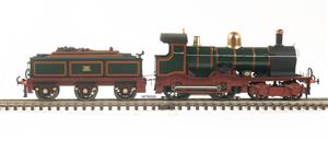 E/30-A1 "Duke" Class GWR 4-4-0 Loco & DEAN Tender Lined Green & Indian Red Curved Frame Brass Dome image 7