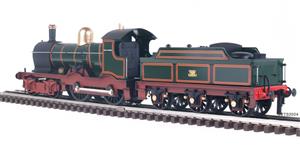 E/30-A1 "Duke" Class GWR 4-4-0 Loco & DEAN Tender Lined Green & Indian Red Curved Frame Brass Dome image 8