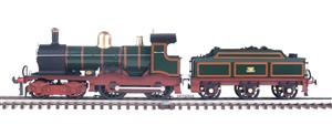 E/30-A1 "Duke" Class GWR 4-4-0 Loco & DEAN Tender Lined Green & Indian Red Curved Frame Brass Dome image 10