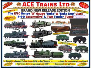 Ace Trains O Gauge E/30-E1 Dukedog Class GWR 4-4-0 Loco & C/W Tender Un-Lined Green & Black image 2