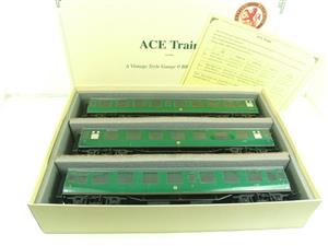 Ace Trains O Gauge C13A BR MK1 SR Southern Green Coaches x3 Set A Boxed 2/3 Rail "Atlantic Coast Coach Set"