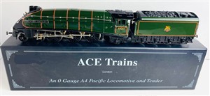 Ace Trains O Gauge E/4 BR Green A4 Pacific 4-6-2 "Sir Nigel Gresley" R/N 60007, Bxd, 3 Rail