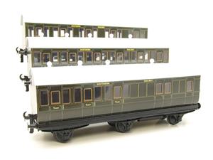 Ace Trains O Gauge C24 SR Southern Green Six Wheeled Passenger Coaches x3 Set Boxed 2/3 Rail image 4