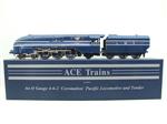 Ace Trains O Gauge E12A LMS Blue Coronation Pacific "Coronation" R/N 6220 Elec 2/3 Rail B/NEW Bxd