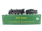 ACE Trains O Gauge E/34-D1 Bulleid SR Wartime Satin Black 4-6-0 "Excalibur" 736 Elec 2/3 Rail Boxed