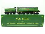 Ace Trains O Gauge E9 Bulleid Pacific SR "Blackmore Vale" RN 21C123 Electric 2/3 Rail Bxd