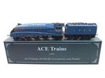 Ace Trains O Gauge E4, A4 Pacific LNER Blue "Golden Plover", R/N 4497 Electric 3 Rail Boxed
