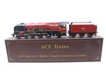 Ace Trains O Gauge E/12 BR Red Duchess Pacific "City Of London" RN 46245 Electric 2/3 Rail Bxd