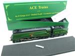 Ace Trains O Gauge E9 BR Lined Apple Green West Country Class Bulleid Pacific British Railways 4-6-2 Loco & Tender Named "Yeovil" R/N 34004, Electric 2/3 Rail Boxed