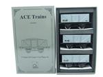 Ace Trains O Gauge G/5 WS12 "BR Grey" 12T Open Coal Wagons x3 Set 12 Bxd