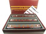 Ace Trains O Gauge C28A LMS Maroon Coronation Scot Coaches x3 Set A Brand NEW Boxed 2/3 Rail Bargain Clearance Priced Ltd Stock