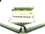 Ace Trains O Gauge C4 LNER Green & Cream Articulated Tourist Stock x6 Coaches Set Boxed Lit Interiors