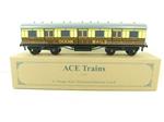 Ace Trains Wright Overlay Series O Gauge GWR "Ocean Mails" Coach R/N 822 Boxed 2/3 Rail