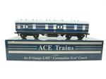 Ace Trains O Gauge C20-K1 LMS Blue Coronation Scot Kitchen Coach R/N 30087 Bxd 2/3 Rail