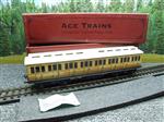 Ace Trains O Gauge C1 "LNER" Teak Style Non Corridor 1st Passenger Coach Clerestory Roof Boxed