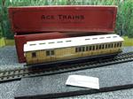 Ace Trains O Gauge C1 "LNER" Teak Style Non Corridor 3rd Brake End Coach Clerestory Roof Boxed