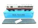 Ace Trains O Gauge C1 "Caledonian Railway" CR 3rd Brake End Non Corridor Passenger Coach Boxed