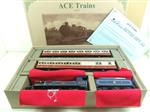Ace Trains O Gauge E3S CR Blue Caledonian 4-4-0 Loco & Coach Set Fitted Seating Electric 3 Rail Bxd