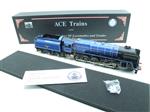 Ace Trains O Gauge E28L Class 9F BR Gloss Blue Loco & Tender "Leicester City FC" R/N 92214 Electric 2/3 Rail Boxed