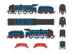 Ace Trains O Gauge E42J Pre 56 BR Gloss Lined Blue Patriot Class 4-6-0 Locomotive and Tender