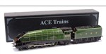 Ace Trains O Gauge E/4S LNER A4 Pacific "Falcon" R/N 4484 Boxed 3 Rail**RARE**